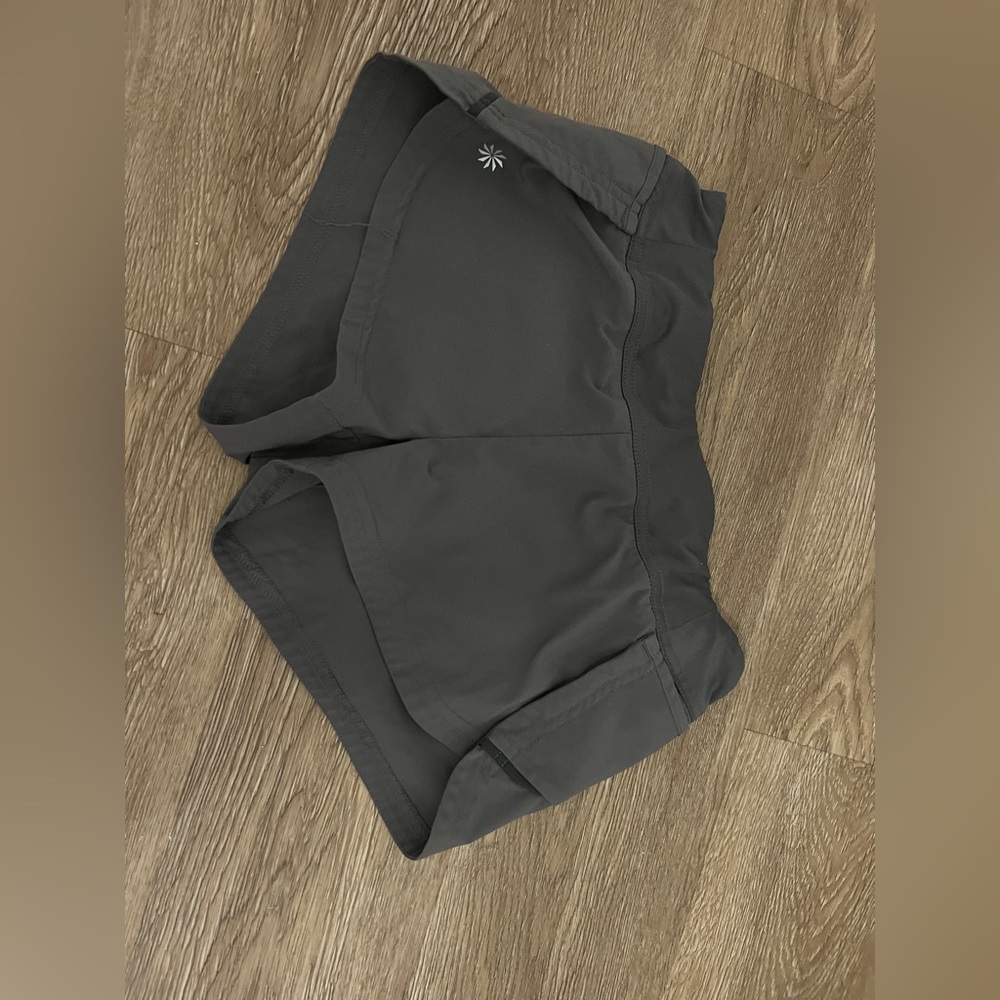 Athleta grey shorts!! size medium (8-10)!